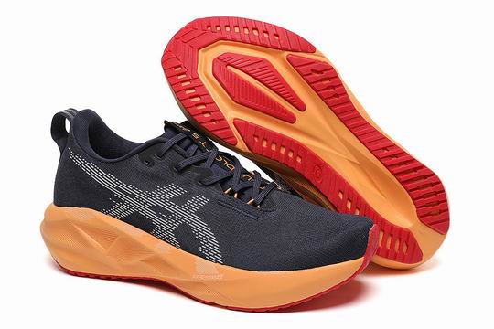 Cheap Asics Novablast Men's Running Shoes Black Orange-3